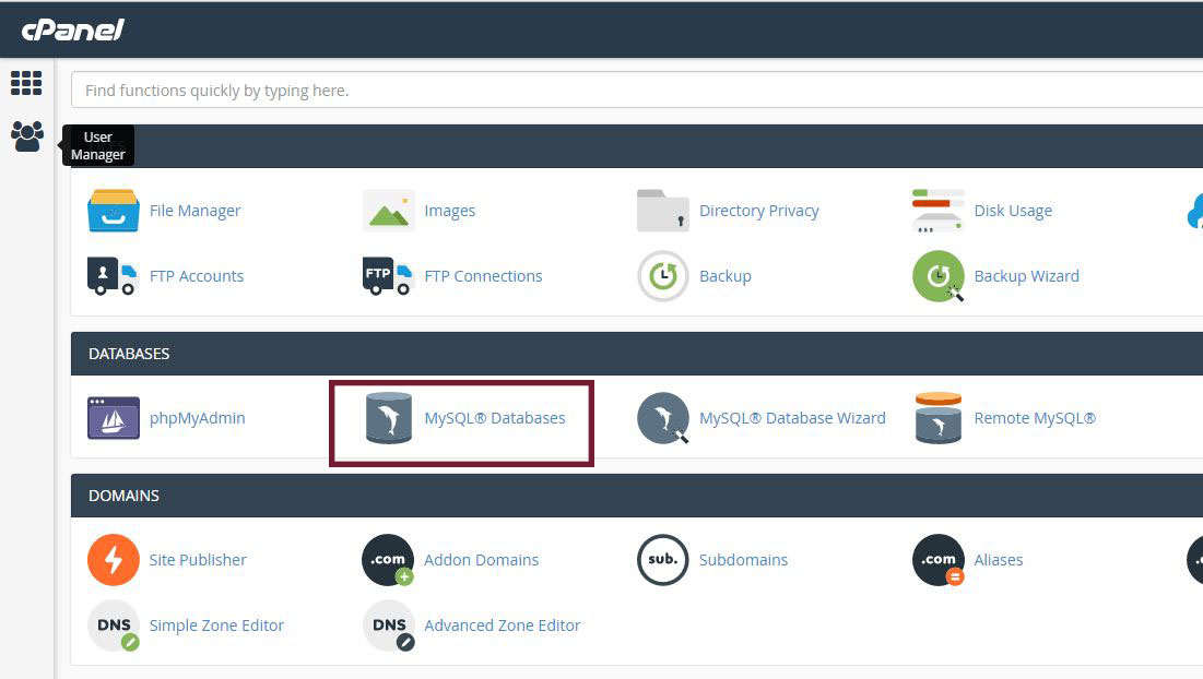 Database Step 1