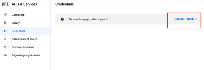 Create Project